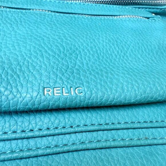 Relic Riley by Fossil Women's Turquoise Crossbody Bag Adjustable Strap Casual - Picture 14 of 15